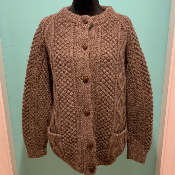 Sweaters - EUC authentic Irish wool button front cardigan